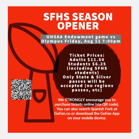 SFHS Season Opener