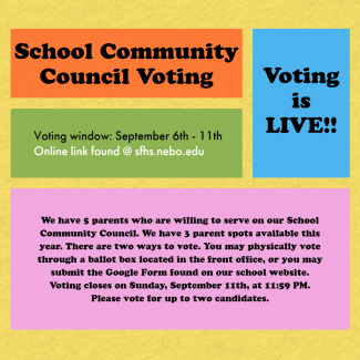 School Community Council Voting