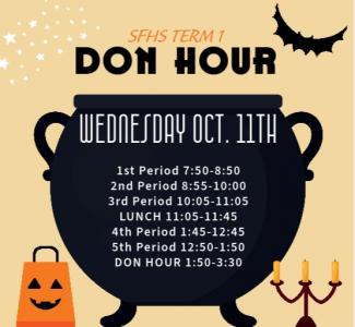 Term 1 Don Hour Wednesday Oct. 11th